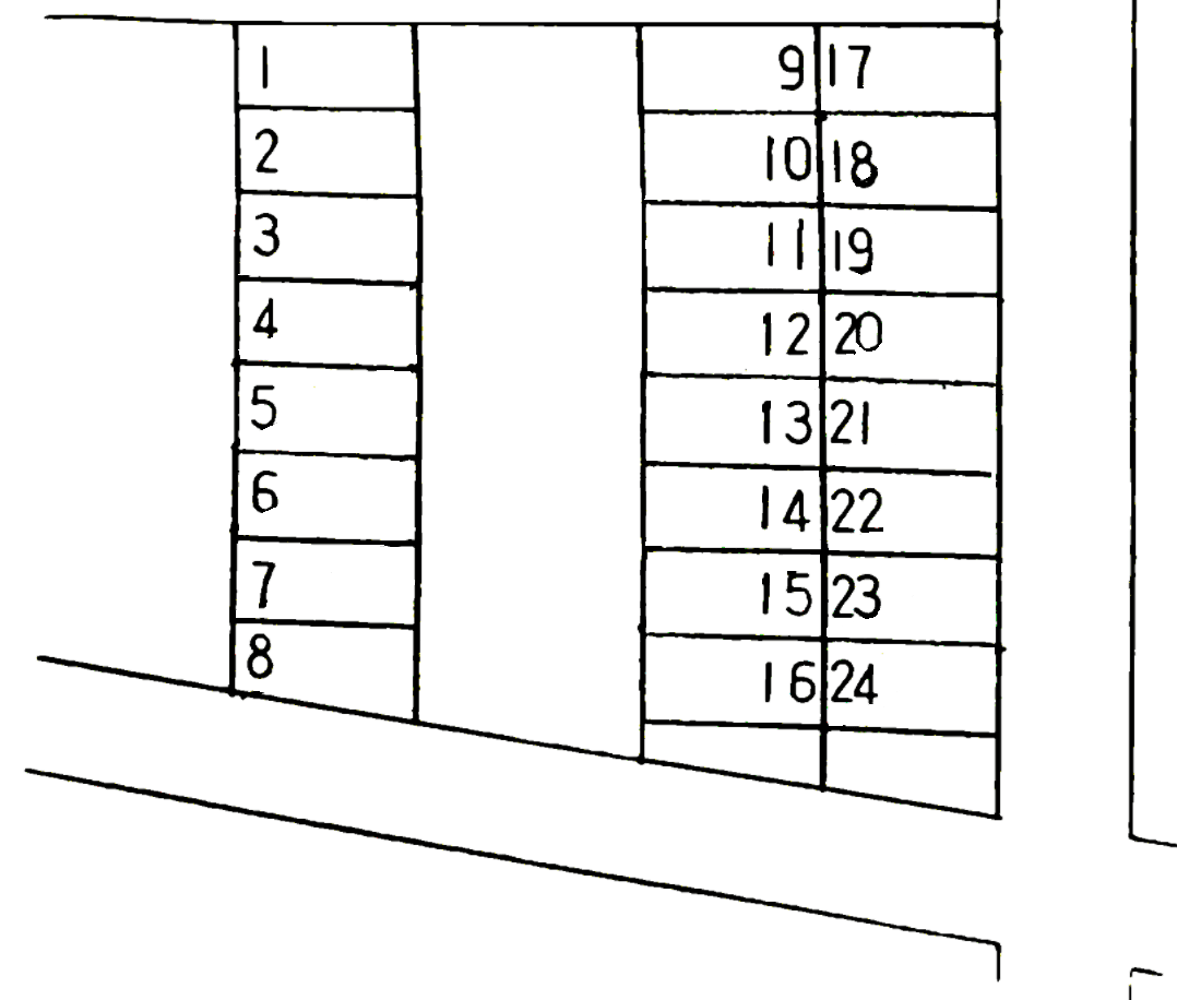 スマイルパーク29号の駐車配置図