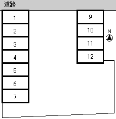 上町三丁目結城パーキングの駐車配置図