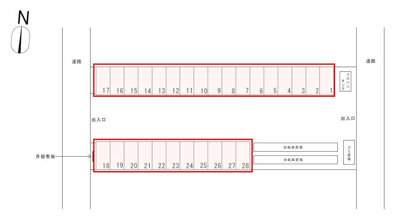DパーキングTOPS文京台の駐車配置図