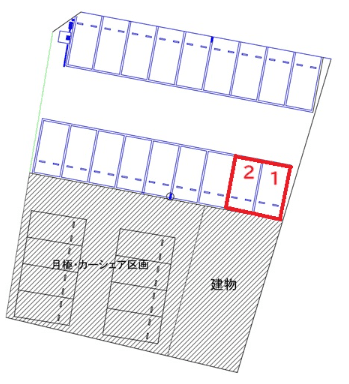 守谷駅前第２３の駐車配置図