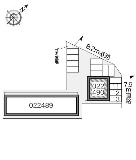 エクレシアＢ(22490)の駐車配置図