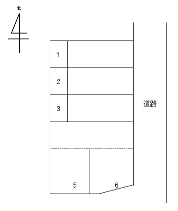 玉の井駐車場の駐車配置図
