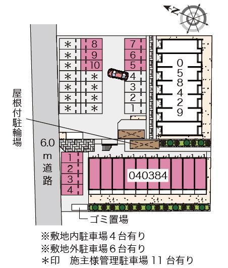 ことぶき(40384)の駐車配置図