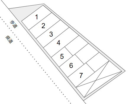 ひよどり56駐車場の駐車配置図