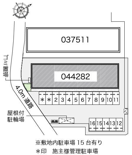 Ｋ　ハウスⅢ(44282)の駐車配置図