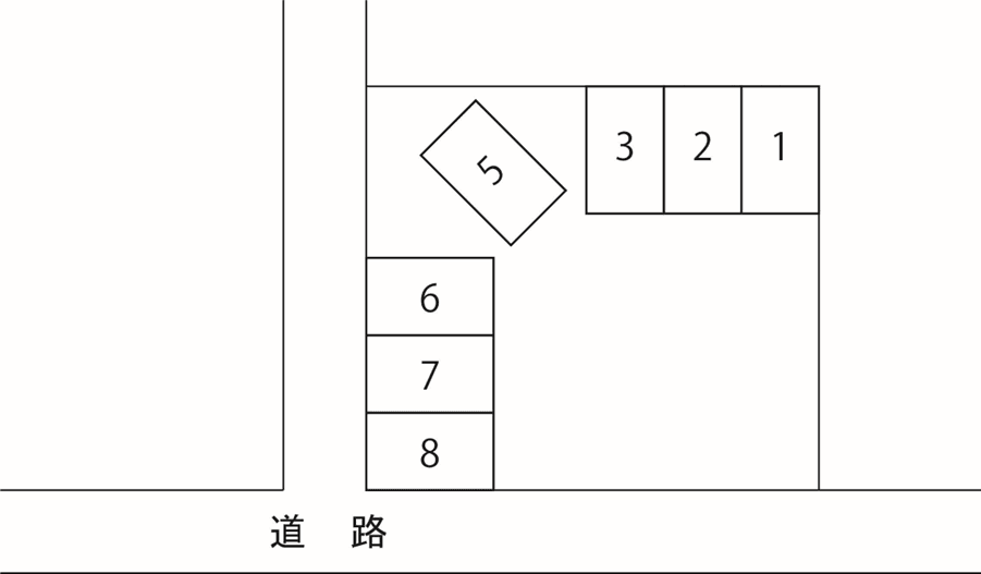 泉町駐車場の駐車配置図