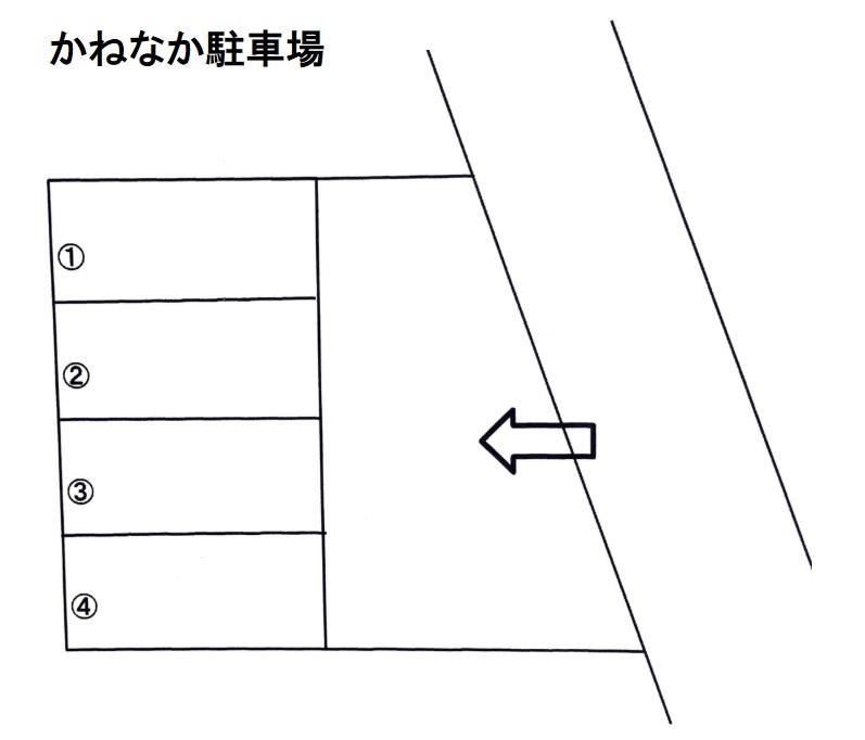 かねなか駐車場の駐車配置図