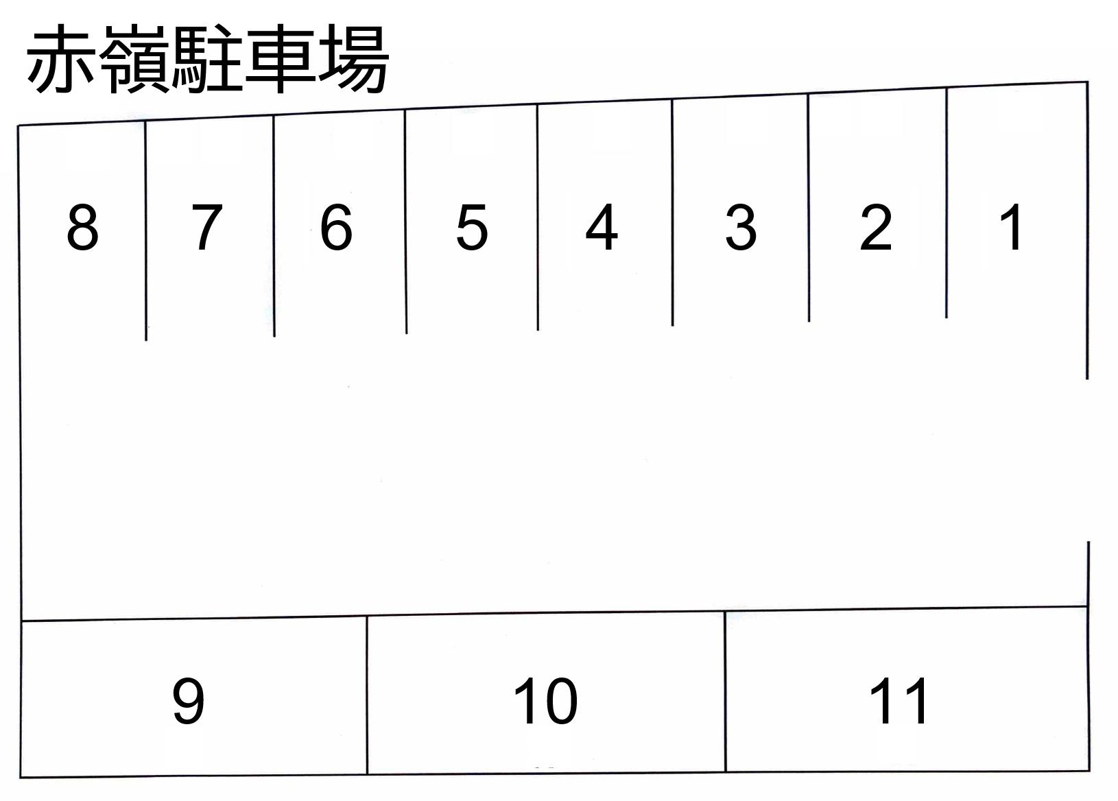 赤嶺駐車場の駐車配置図