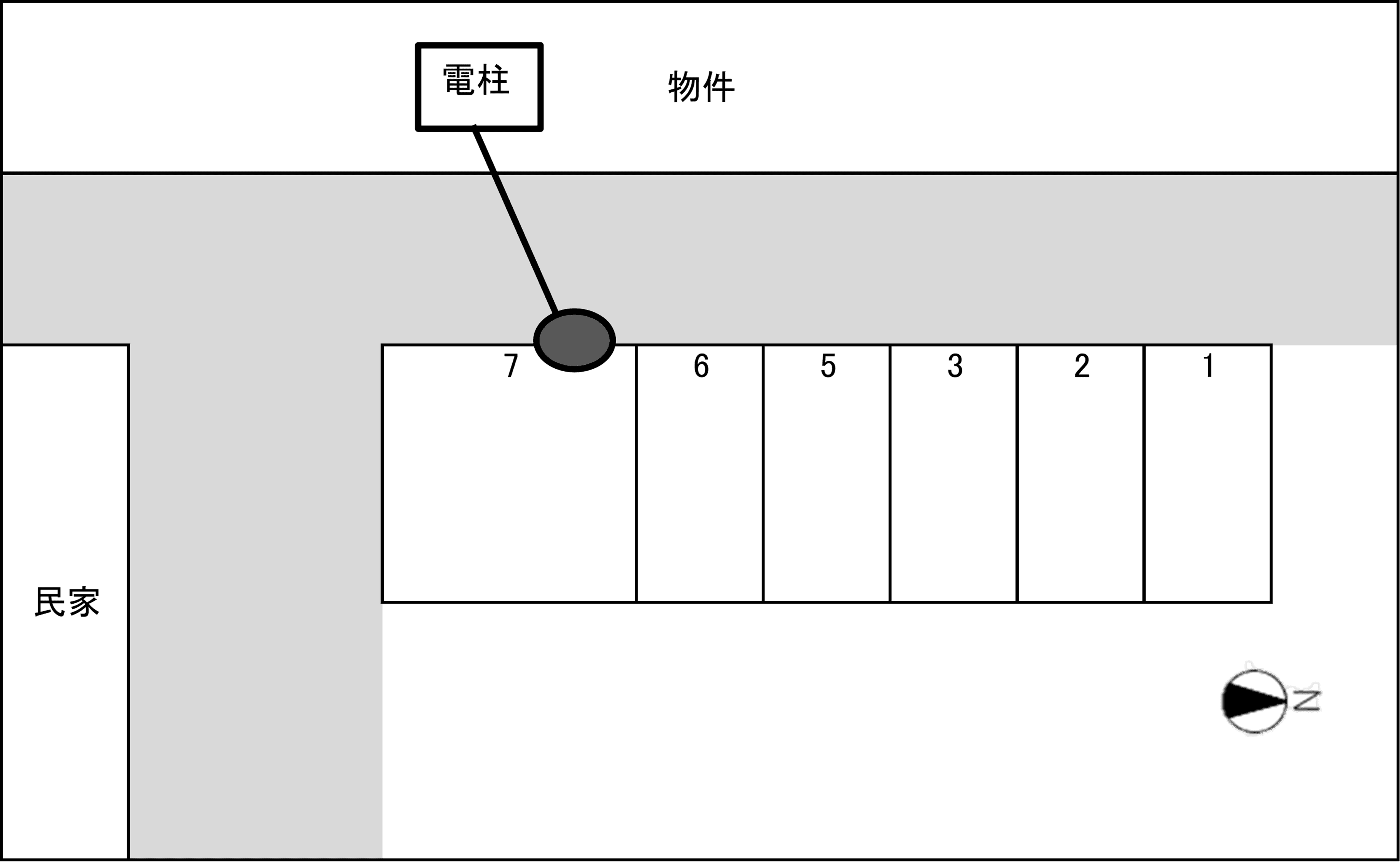 守山１丁目パーキングの駐車配置図