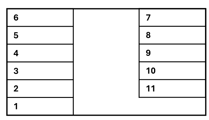 梶川駐車場の駐車配置図