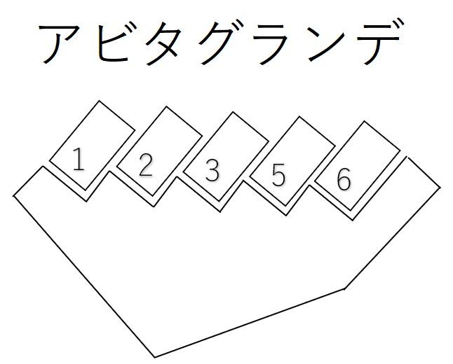 アビタグランデの駐車配置図