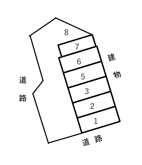 三社Ｍパーキングの駐車配置図