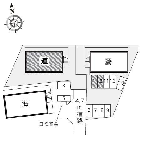 道(17565)の駐車配置図