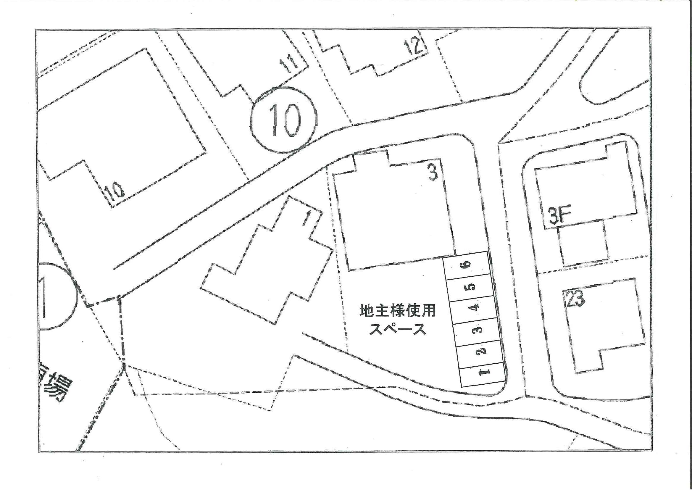 美咲3丁目Ｍ・Ｋパーキングの駐車配置図