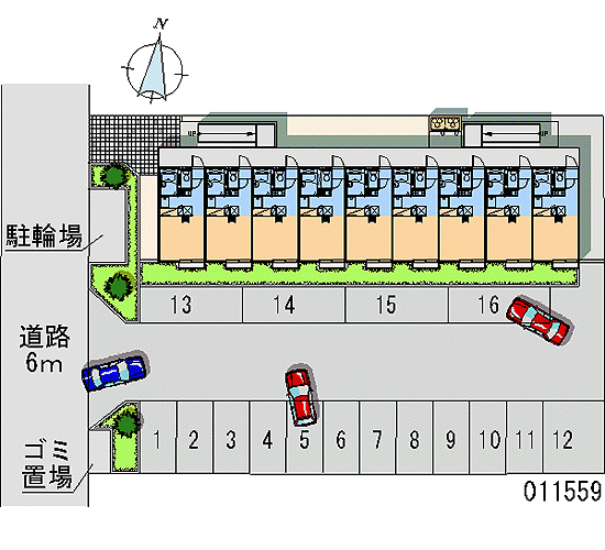 はぴねすＤ(11559)の外観・駐車場イメージ1枚目