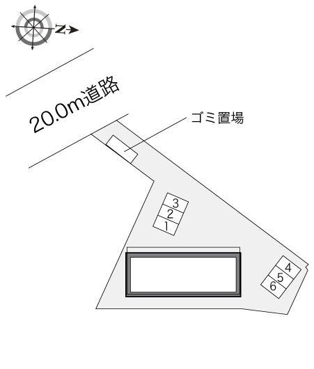 アベニュー(21416)の駐車配置図