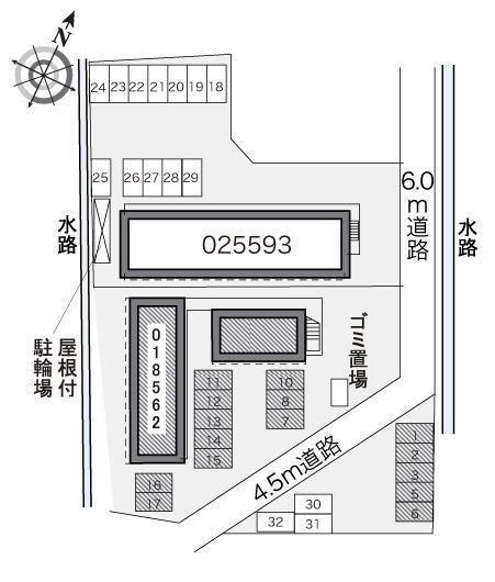 ソレーユ(18562)の駐車配置図
