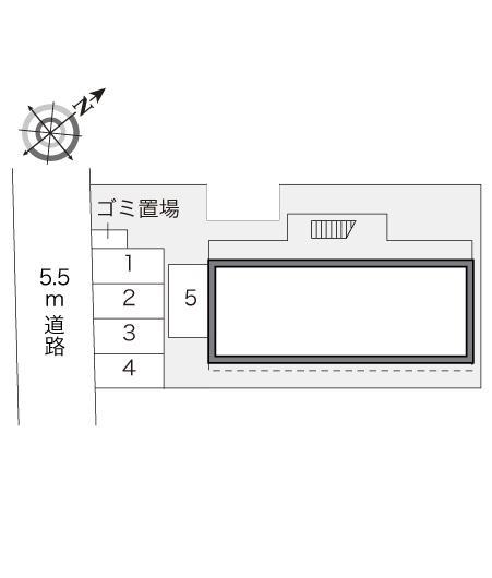 ドゥマン姉崎(16240)の駐車配置図