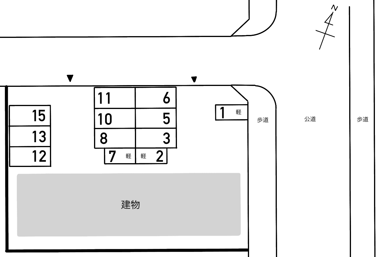 Ｐｒｉｍｅ　Ａｎｎｅｘの駐車配置図