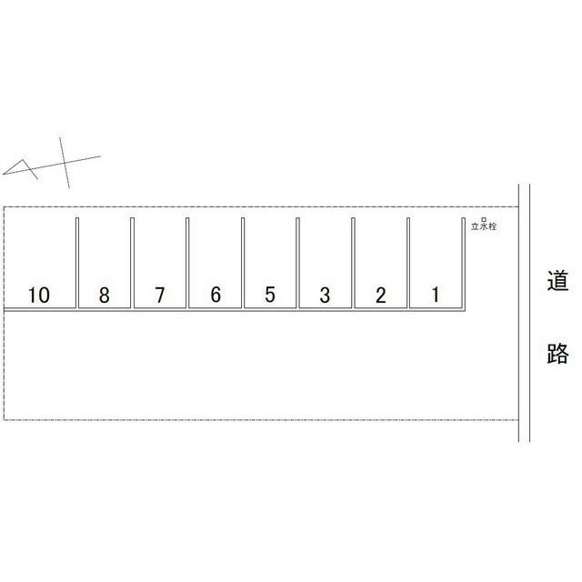 タケダパーキングの駐車配置図