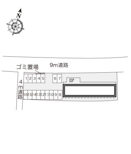 ホープ(16709)の駐車配置図