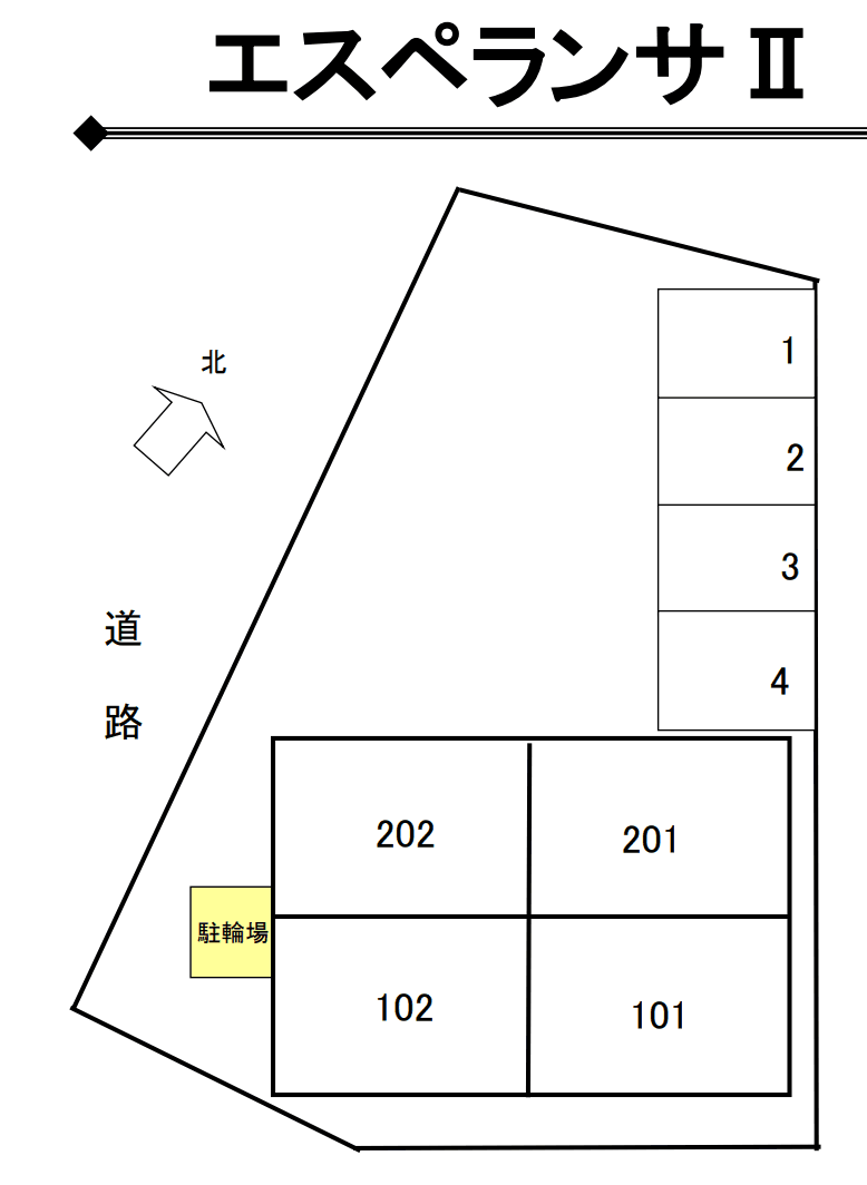 エスペランサⅡの駐車配置図