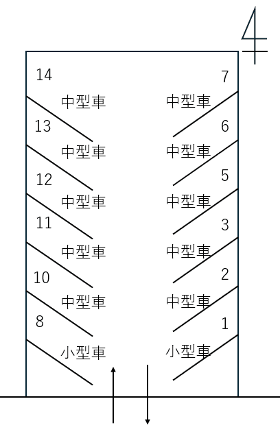 P503の駐車配置図