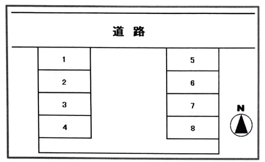 豊島鈴木駐車場の駐車配置図