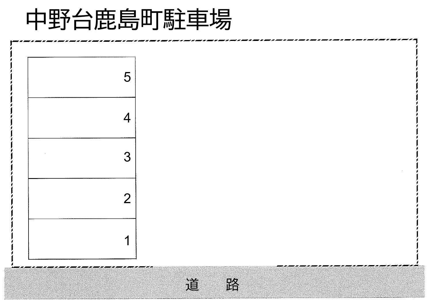 中野台鹿島町駐車場の駐車配置図