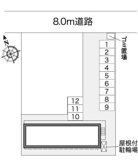 ＳＴＳ北郷(25766)の駐車配置図