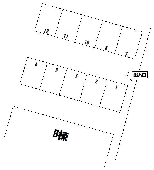 ■栄ハウス駐車場の駐車配置図