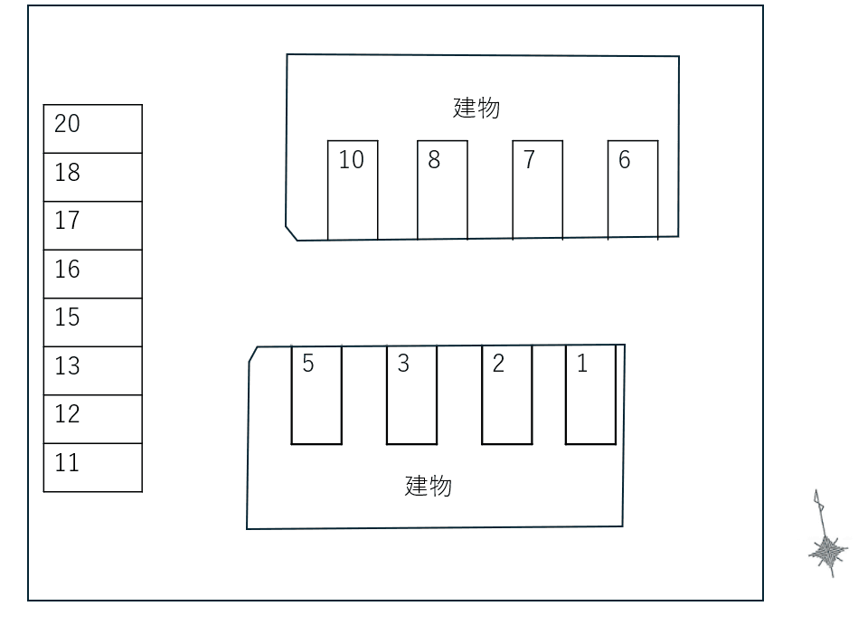 Ｃｅｒｉｓｉｅｒ　Ａの駐車配置図