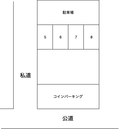 坂一駐車場の駐車配置図