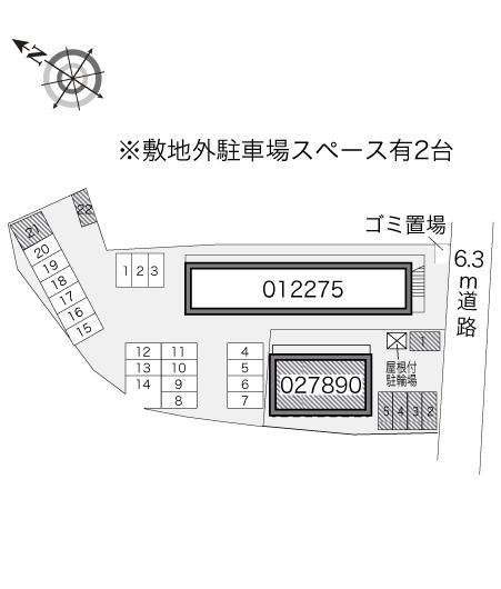 アーバンブリッジ俎板(27890)の駐車配置図
