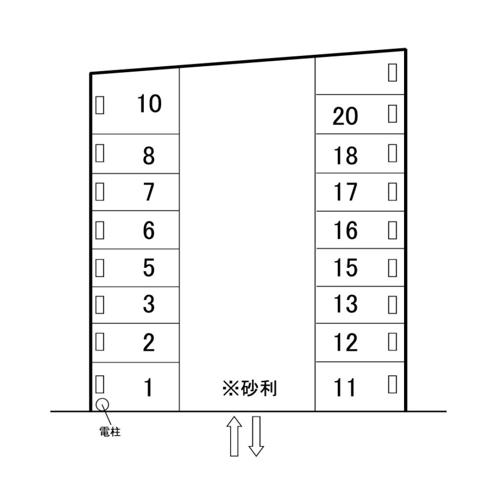 ヌーベルパーキングの駐車配置図