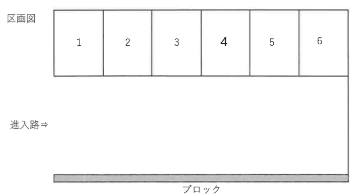 加茂パーキングの駐車配置図