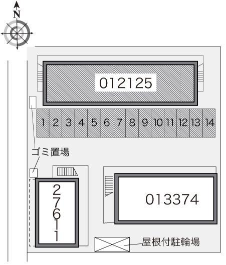 ブランチ(12125)の駐車配置図