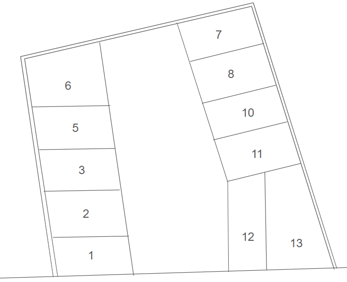 021荒子４丁目の駐車配置図