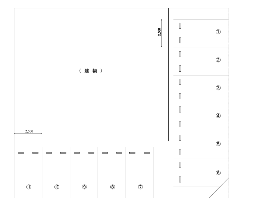 ＡＩマンション大和第3パーキングの駐車配置図