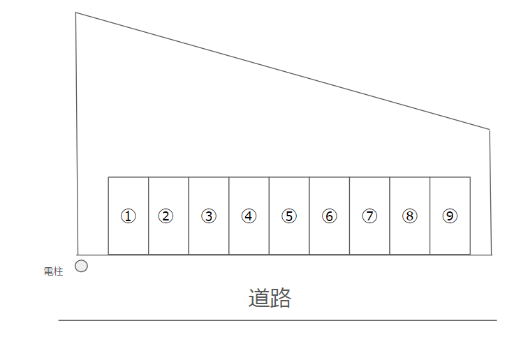 保栄茂駐車場の駐車配置図