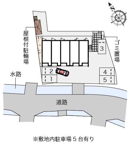 クレイノチャンティック松村(55820)の駐車配置図
