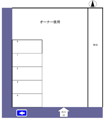若林町　ＫＷ31　駐車場の駐車配置図