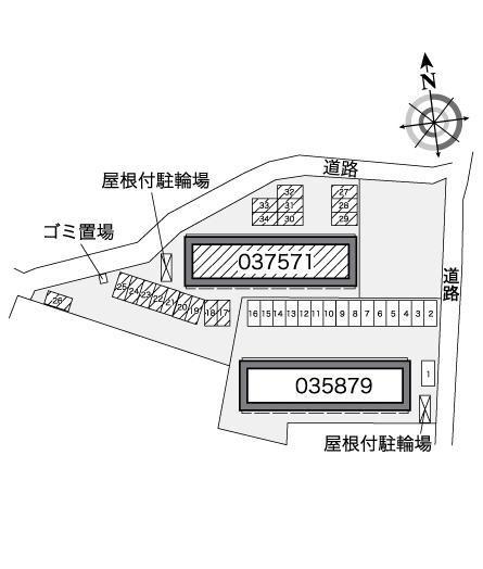 ＮＡＭＩＮＯＵＥⅡ(37571)の駐車配置図