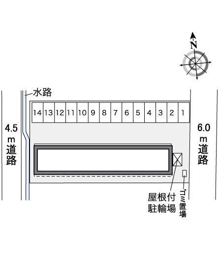 グレイス蓮花寺(35707)の駐車配置図