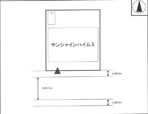 サンシャインハイムⅡ月極駐車場の駐車配置図