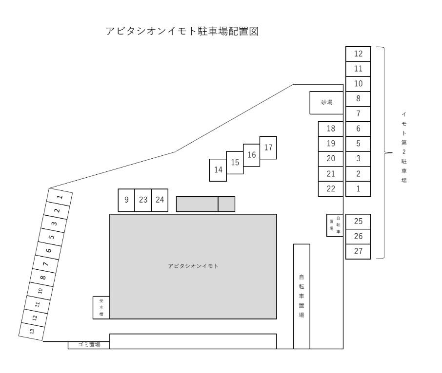 アビタシオンイモトの駐車配置図