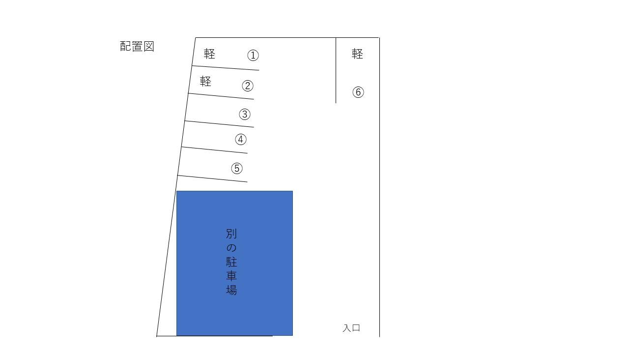 赤嶺喜利子駐車場の駐車配置図