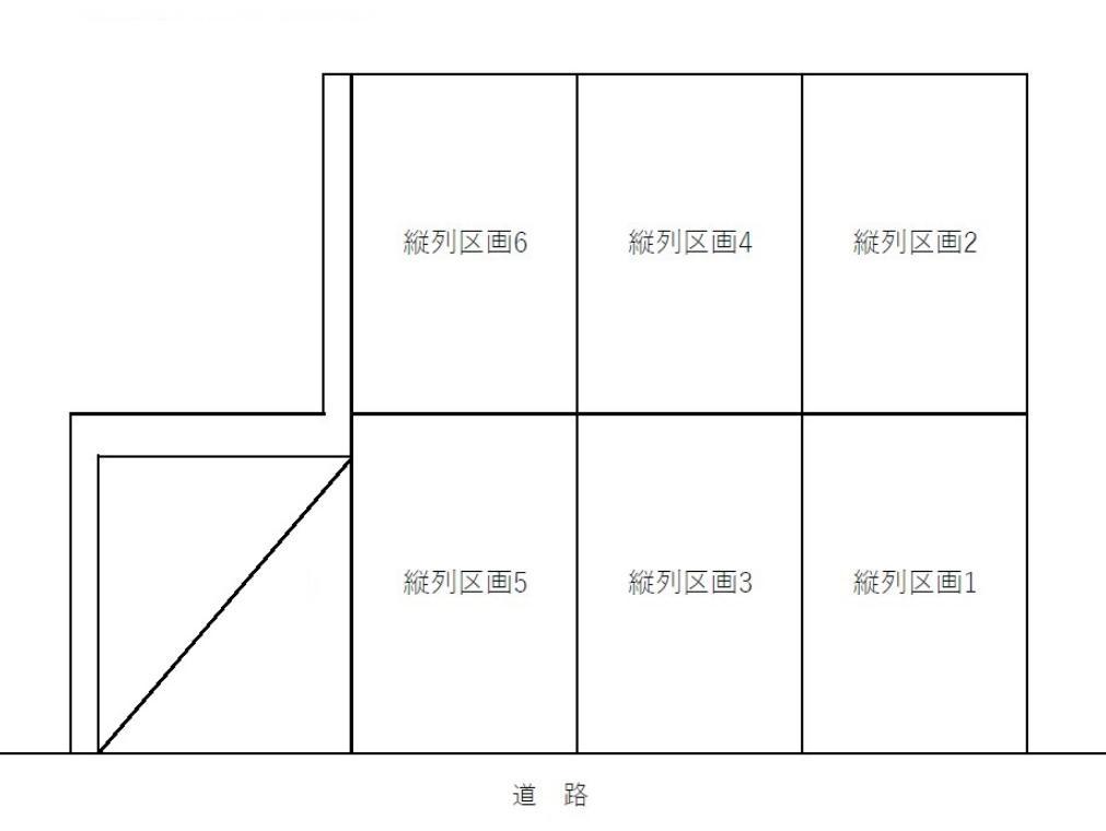 出来島1丁目駐車場の駐車配置図
