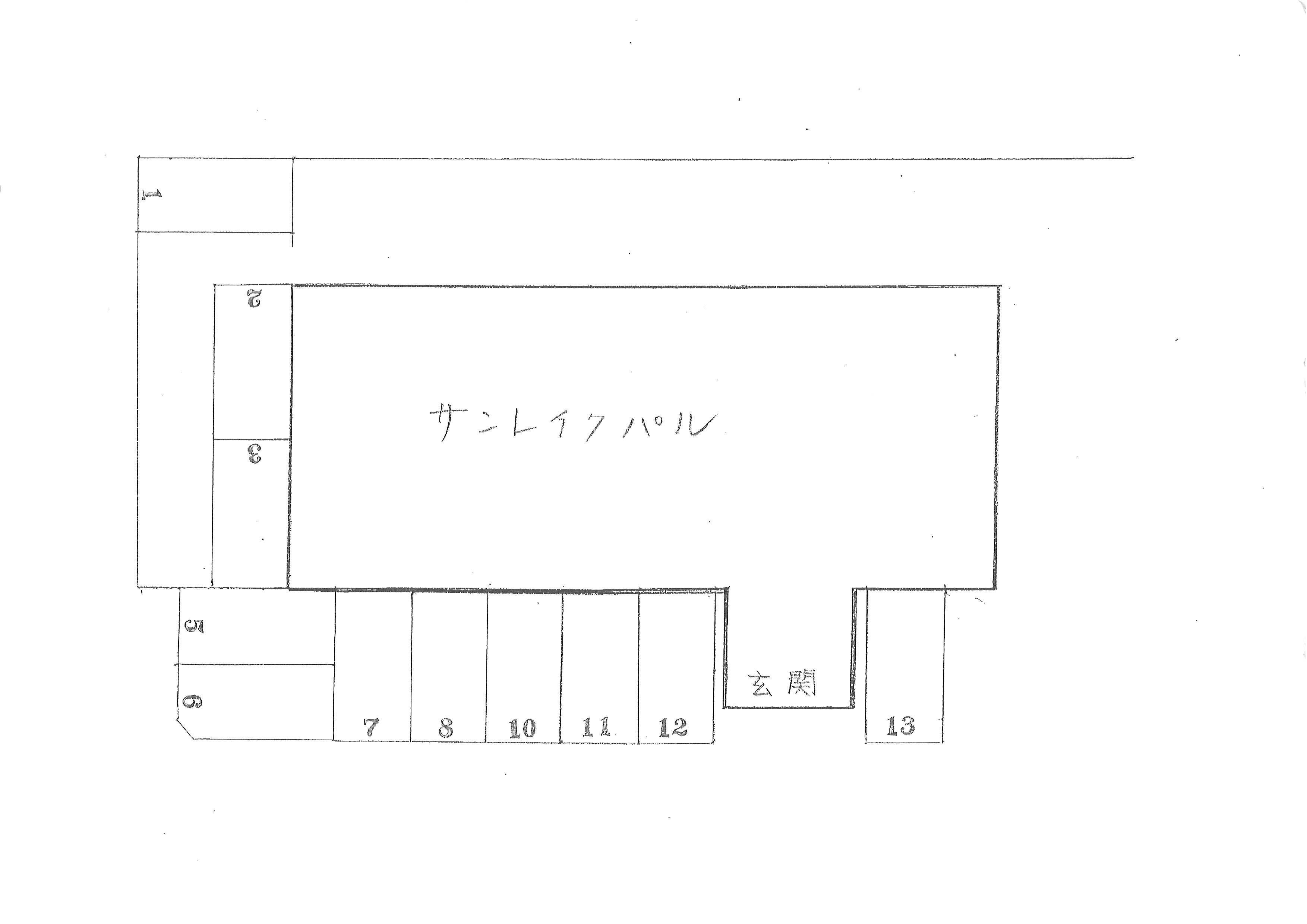サンレイクパルの駐車配置図