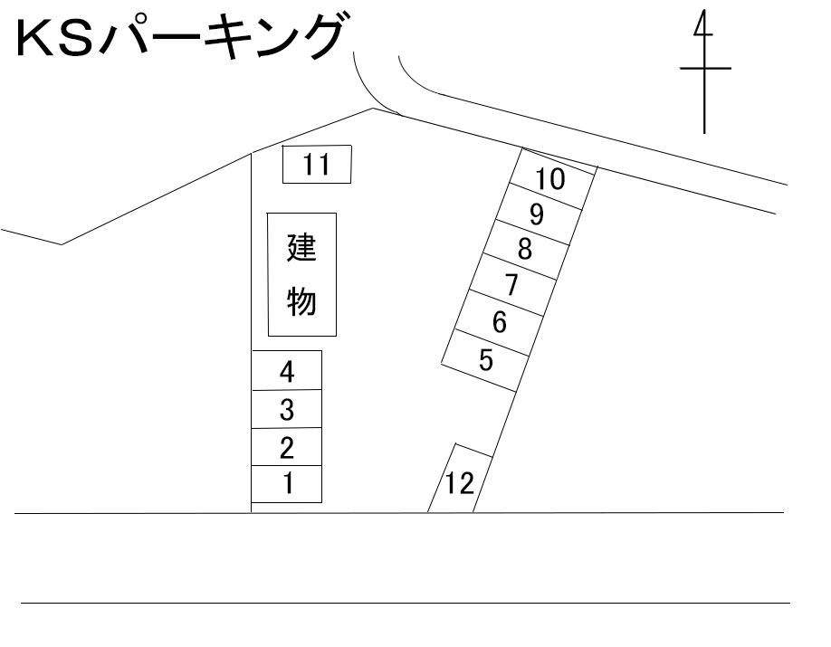 ＫＳパーキングの駐車配置図
